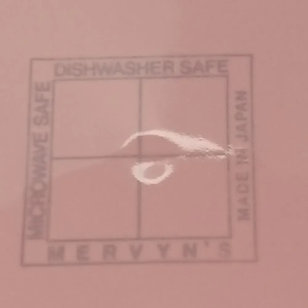 Mervyn’s Japan Salad Plates Salmon Pink Stoneware Vintage Set of 6